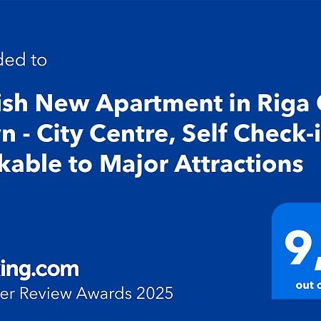 Stylish New Apartment In Riga Old Town - City Centre, Self Check-In, Walkable To Major Attractions 外观 照片