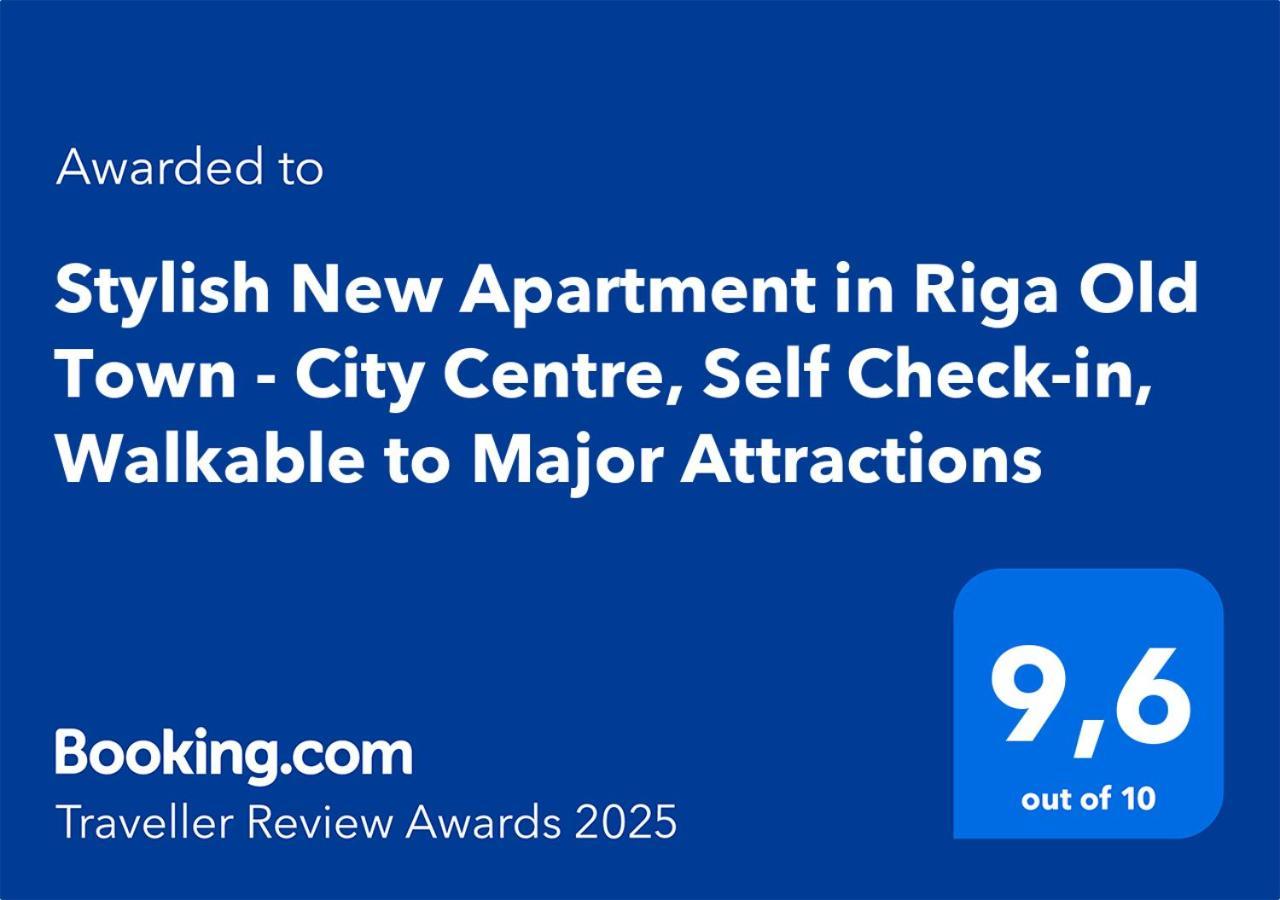Stylish New Apartment In Riga Old Town - City Centre, Self Check-In, Walkable To Major Attractions 外观 照片